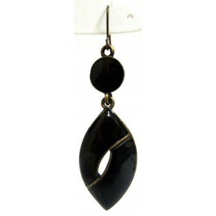 BLACK HEAVEN Oxidized Earrings Drop Long Dangling Hook Classy Fashion Women P4